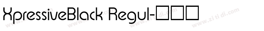 XpressiveBlack Regul字体转换